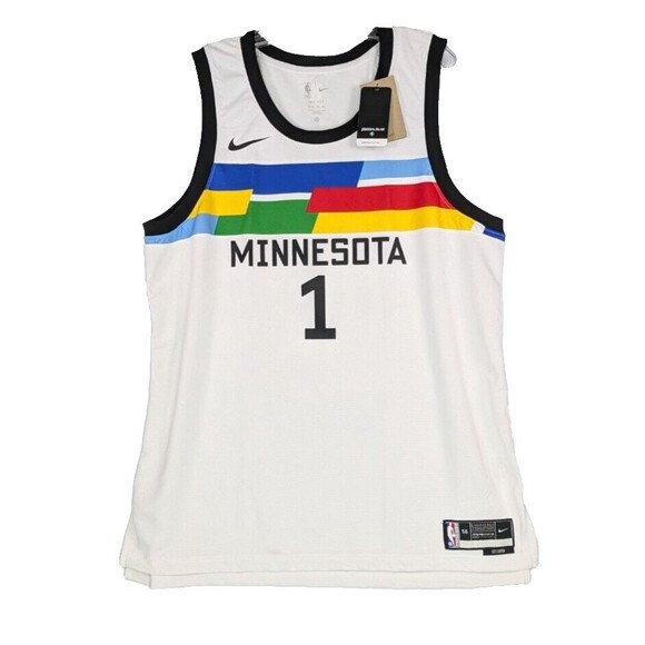 Anthony Edwards Minnesota Timberwolves Jersey 2XL 2022 City Edition Swingman - Picture 1 of 9